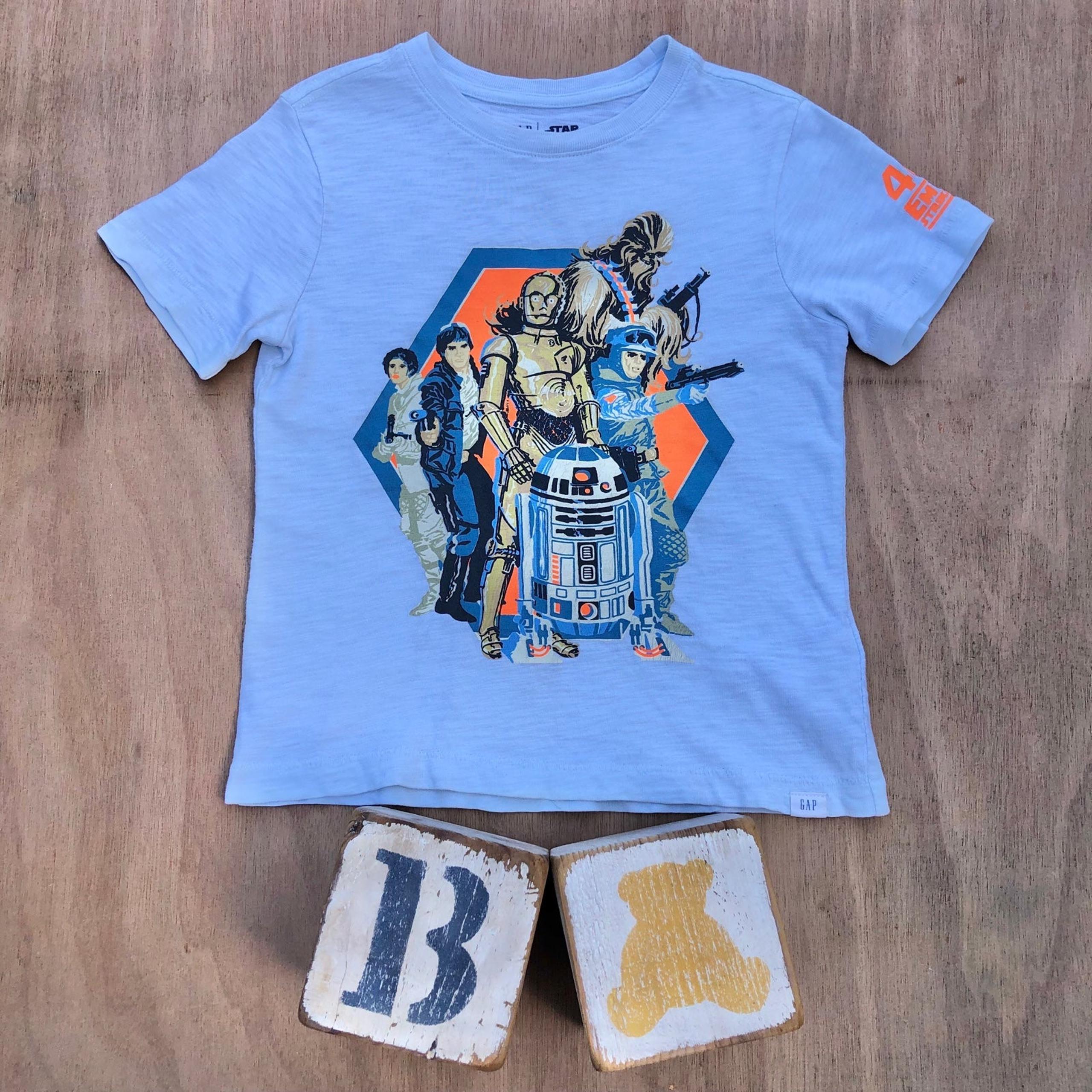 Gap Star Wars Boys R2D2 Graphic Tee Shirt size 4
