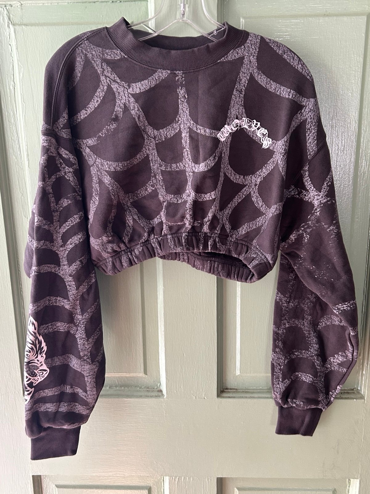 Darc sport gray Crewneck cropped web sweatshirt RARE 369/1000 medium
