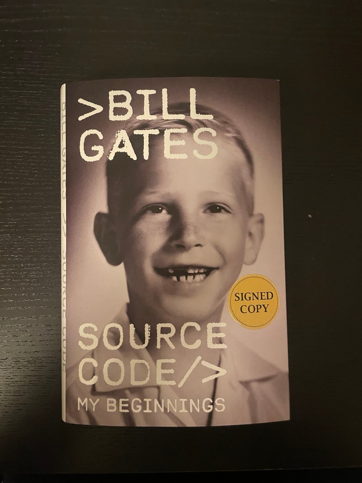 First Edition SIGNED Source Code Bill Gates