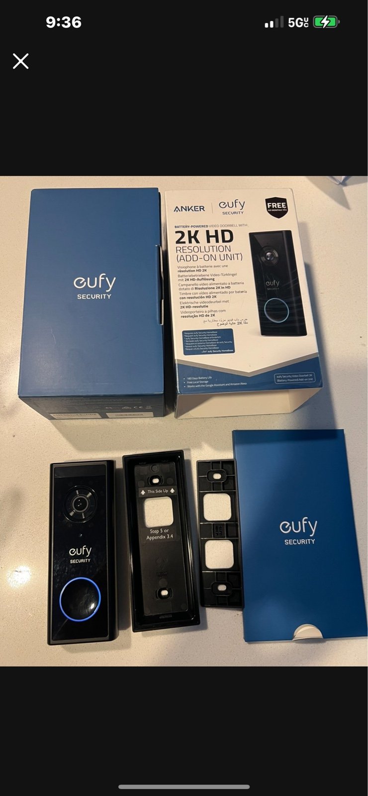 Anker Eufy 2k HD Door Bell Camera