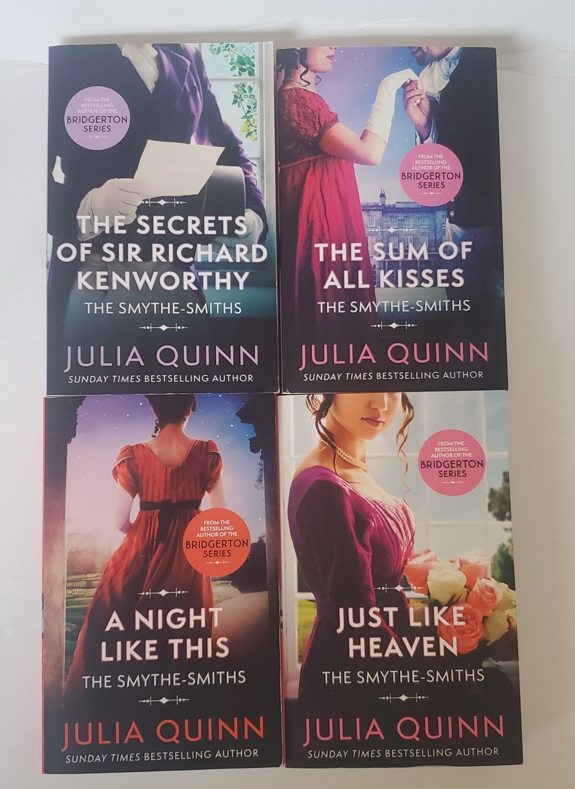 Smythe-Smiths Quartet Julia Quinn Complete Series Set (4) Paperback Bridgerton