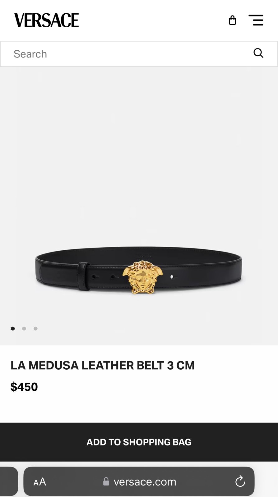 Versace Belt