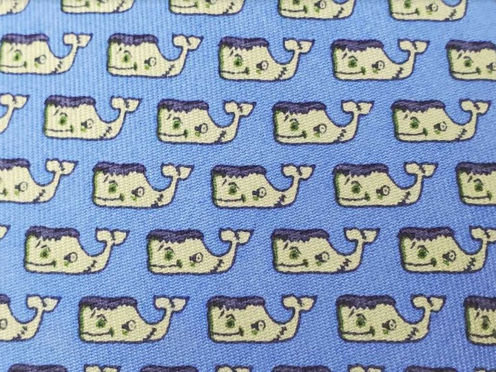 New Vineyard Vines Halloween Frankenwhale printed tie - Made in USA