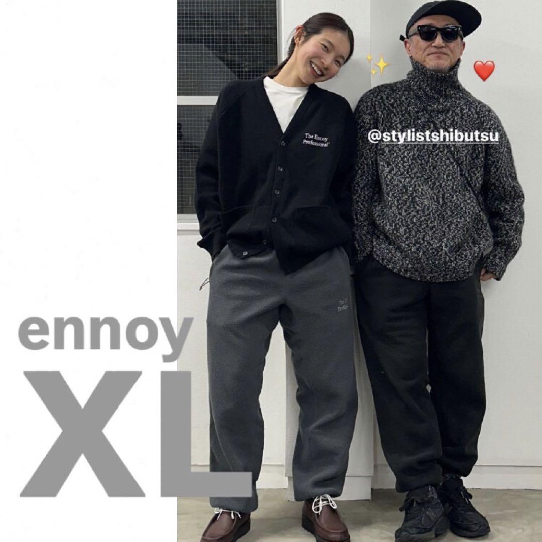 22AW ennoy City Fleece Jacket Fleece Gray