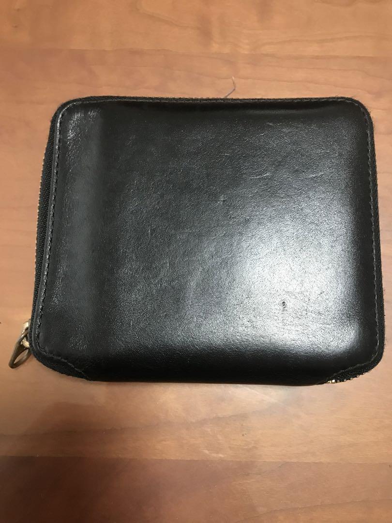Comme des Garçons Two-Fold Wallet Classic Leather Black