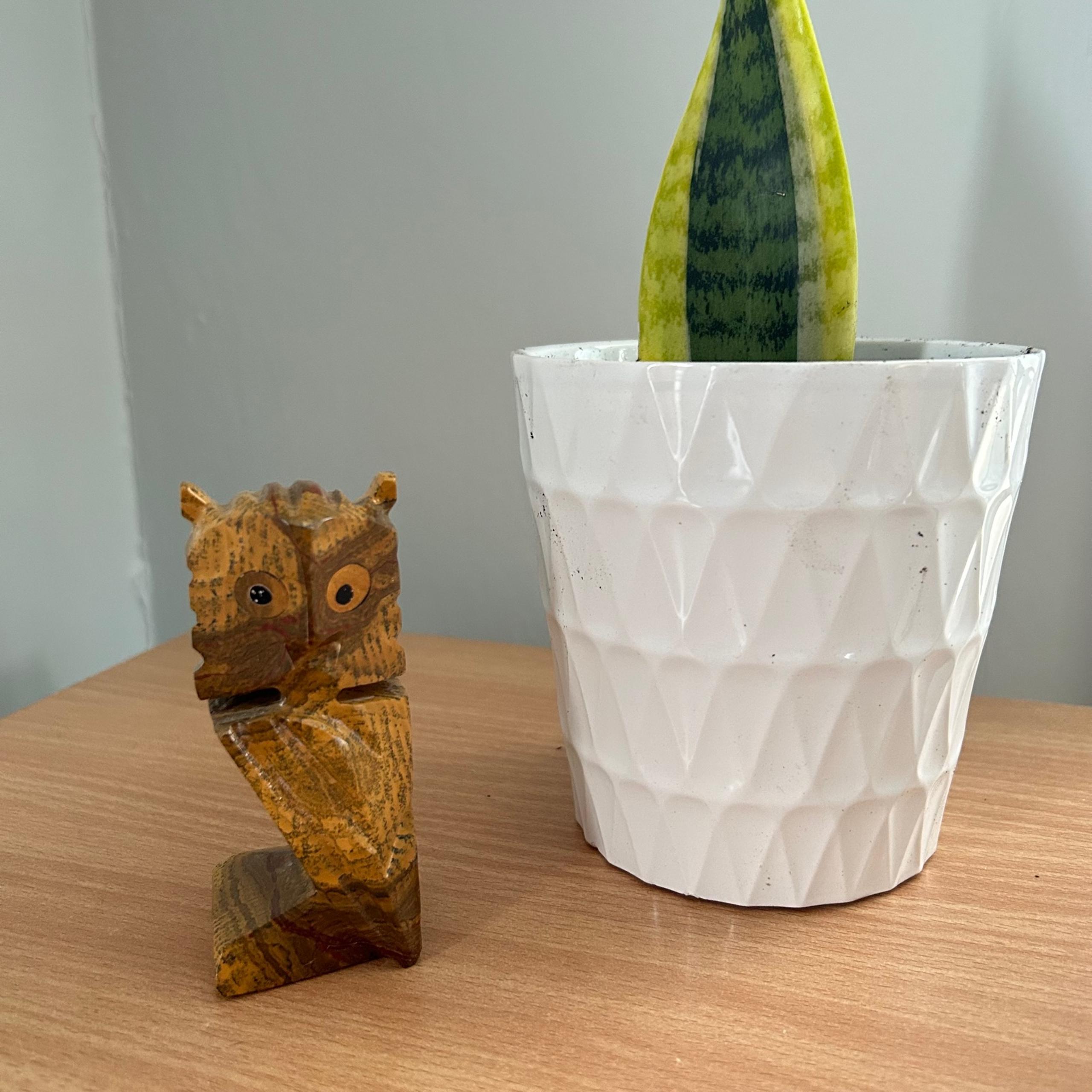 Vintage 70’s Owl Figurine Statue