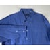 Vintage Gitman Bros Dress Shirt Mens 18-38 Tall Blue Long Sleeve Button Up