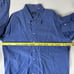 Vintage Gitman Bros Dress Shirt Mens 18-38 Tall Blue Long Sleeve Button Up