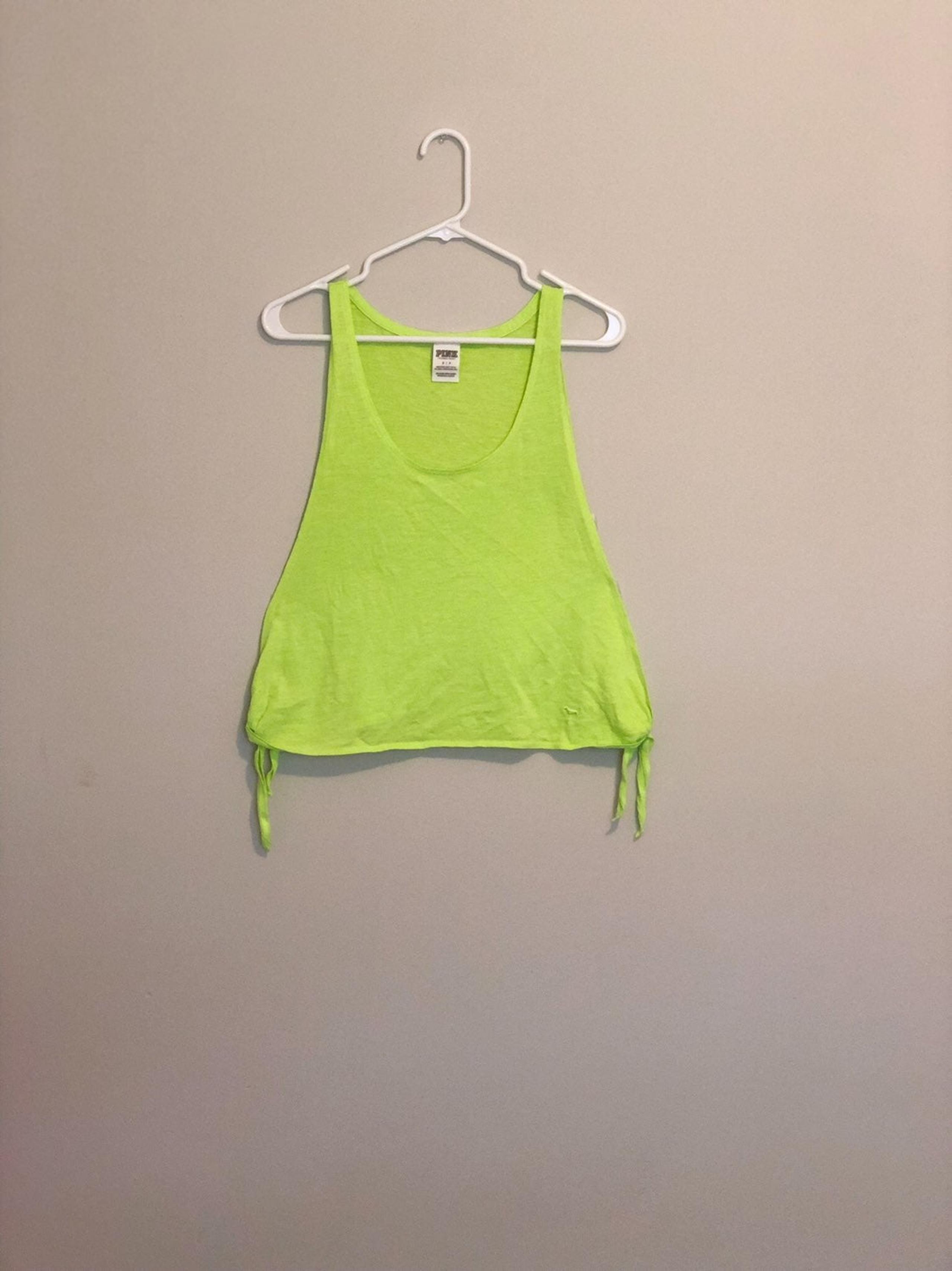 VS PINK Neon Side Split Tank Top