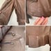 BCBMaxAzria Military Style Leather Jacket With Plaid Trim Size Medium