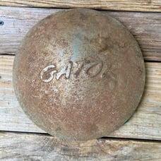 Vintage Gator Boat Trailer Hubcap 8-1/4