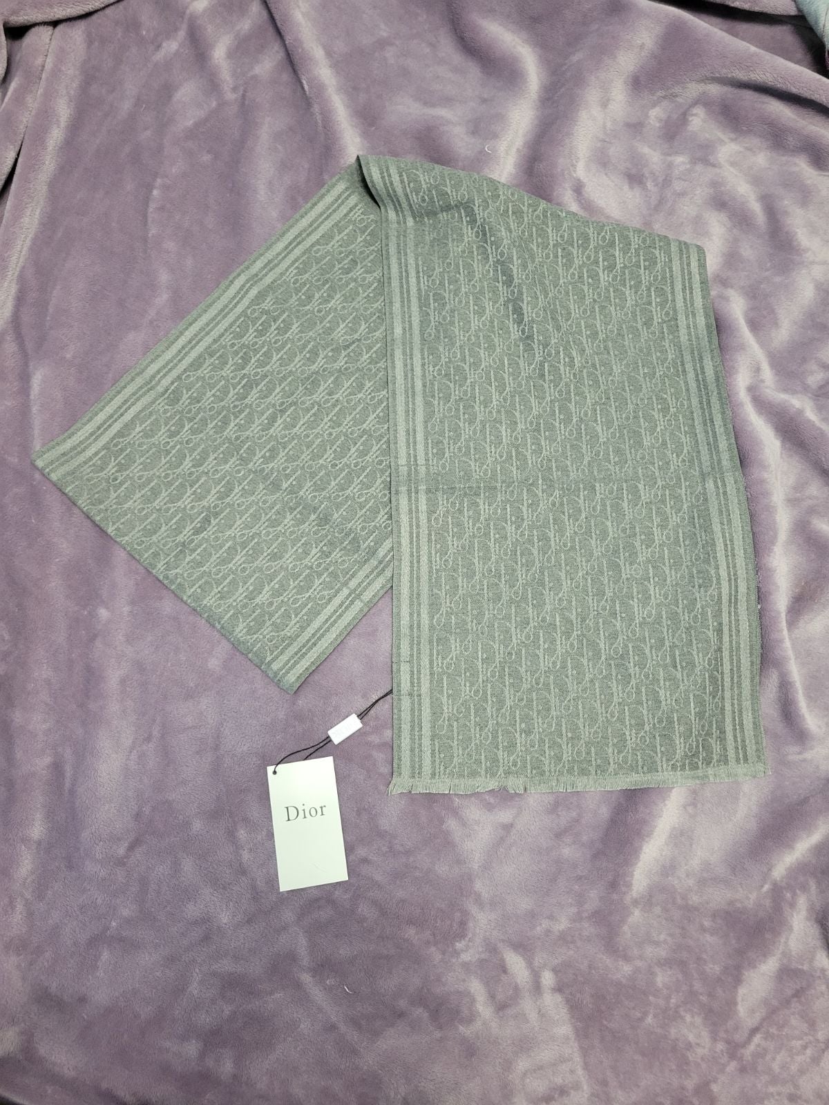 Grey Dior Scarf