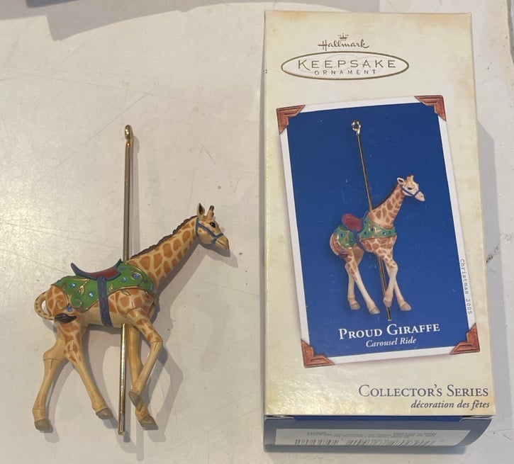 Hallmark 2005 Carousel Proud Giraffe Ornament Limited Collector’s Series