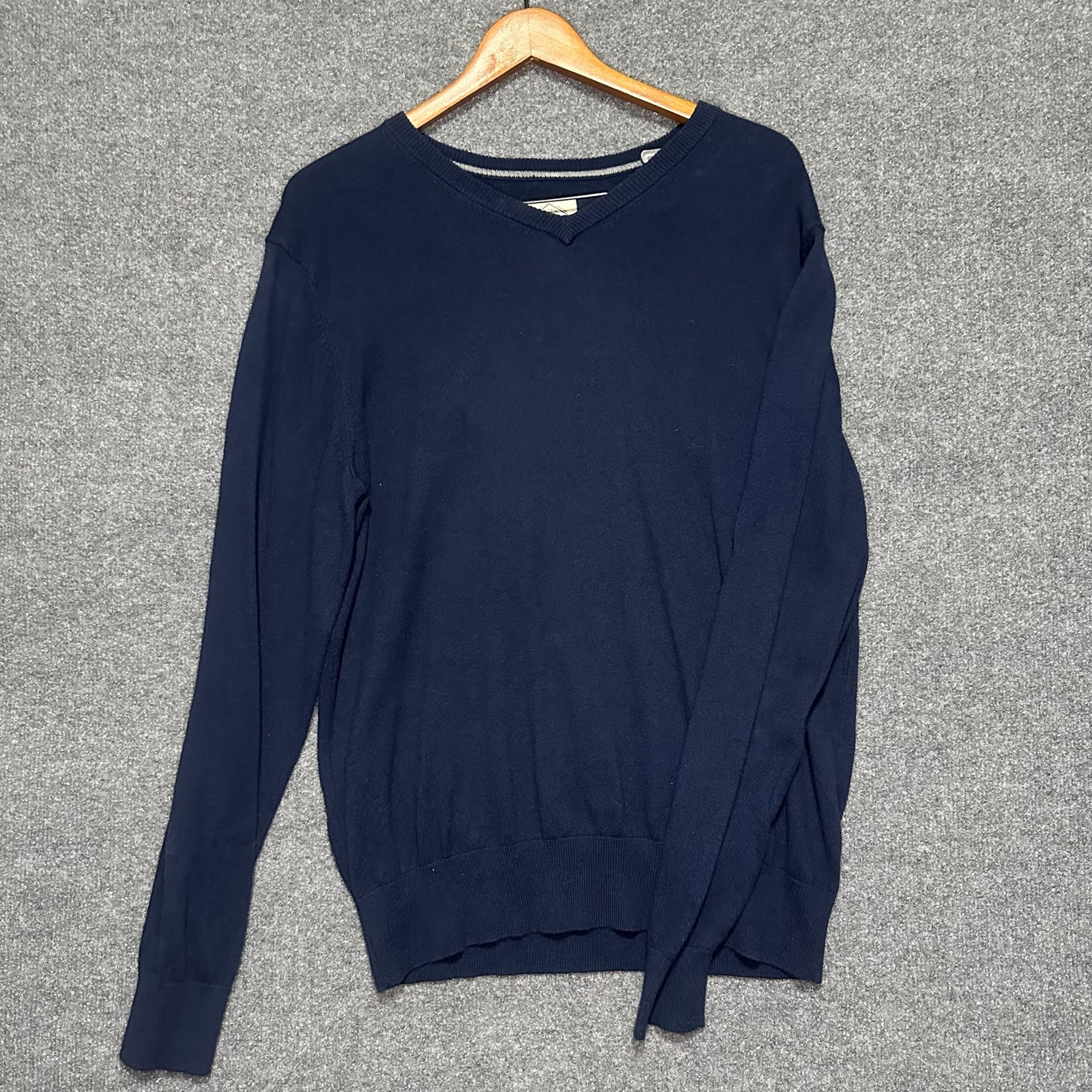 St. John’s Bay  V Neck Sweater Blue Medium