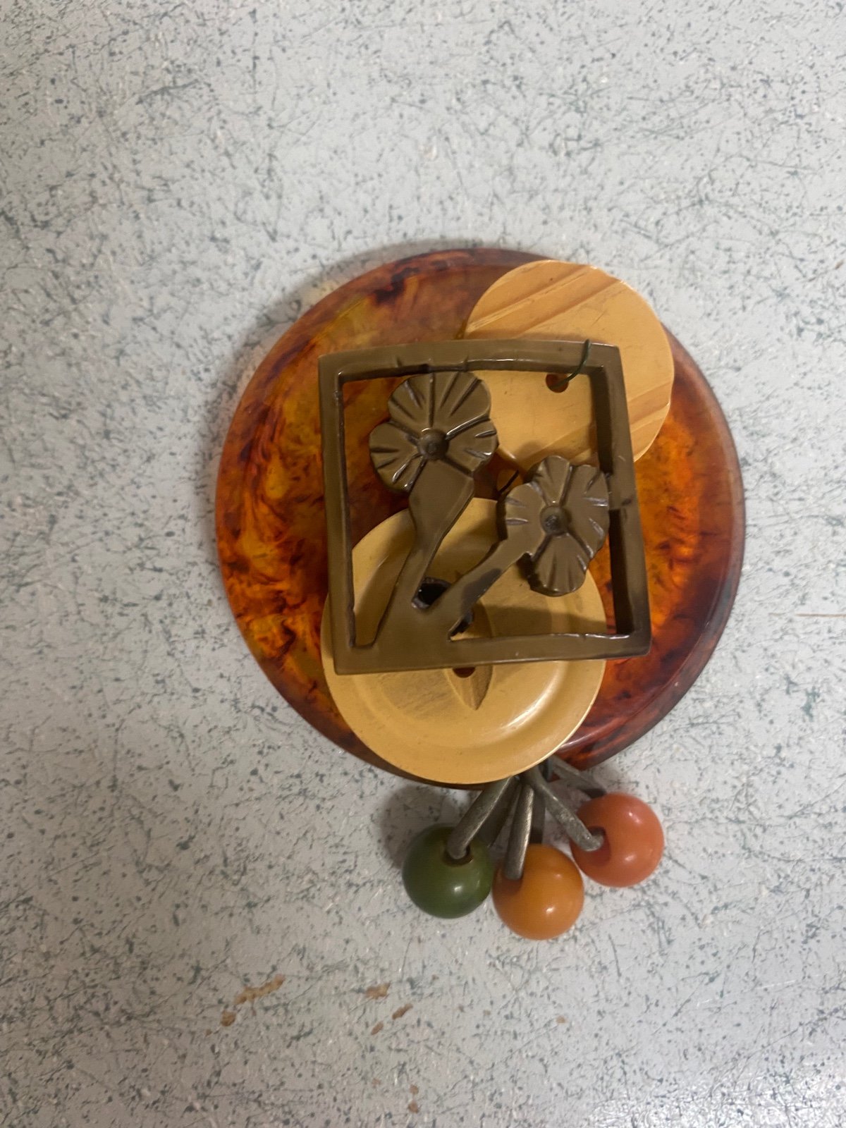 Vintage Bakelite Brooch