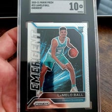 Lamelo Ball Prizm Rookie Graded SGC Gem Mint 10