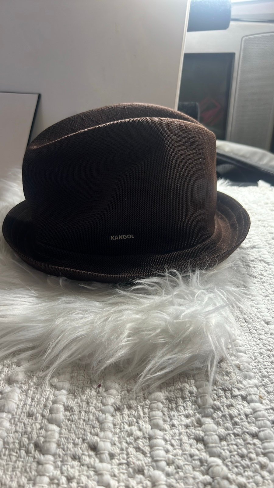Kangol Tropic Player Brown Fedora Hat Men’s Large