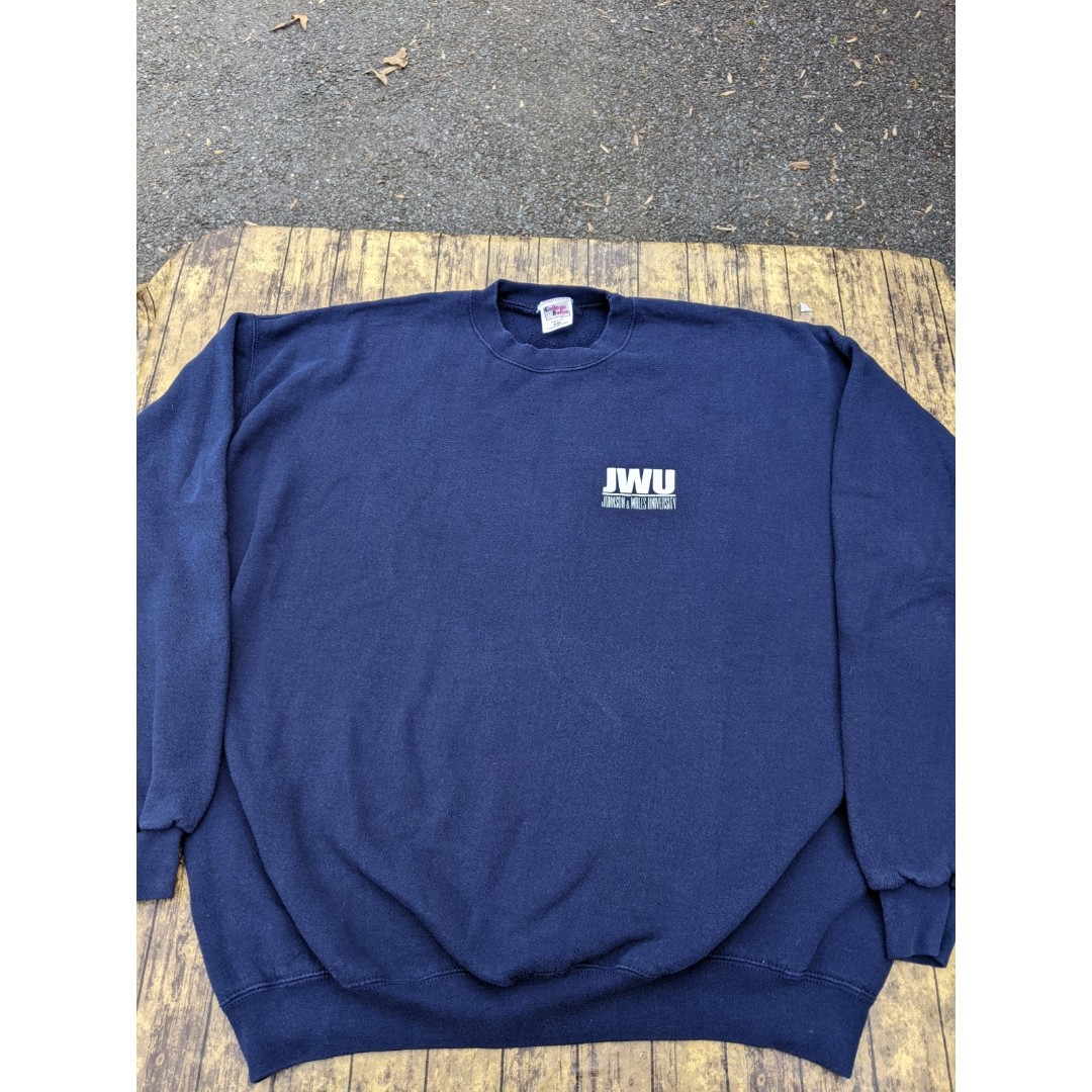 Vintage JWU Johnson Wales University Culinary Blue Crewneck Sweatshirt XXL