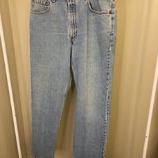 Vintage Y2K Levi 550 jeans black batwing tag