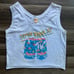 Vtg MTV Spring Break 1987 Tank Top Size Large Distressed USA (cut at hem)