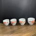 Arita-Yaki Toyohide Yunomi Set Of Four Tea/Saki SetDiameter 7.5 Cm Height 6 Cm