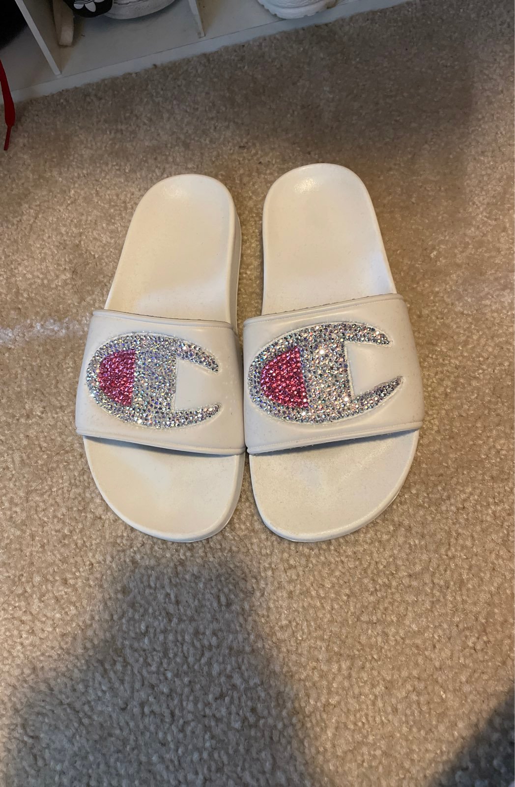Rhinestone champion slides