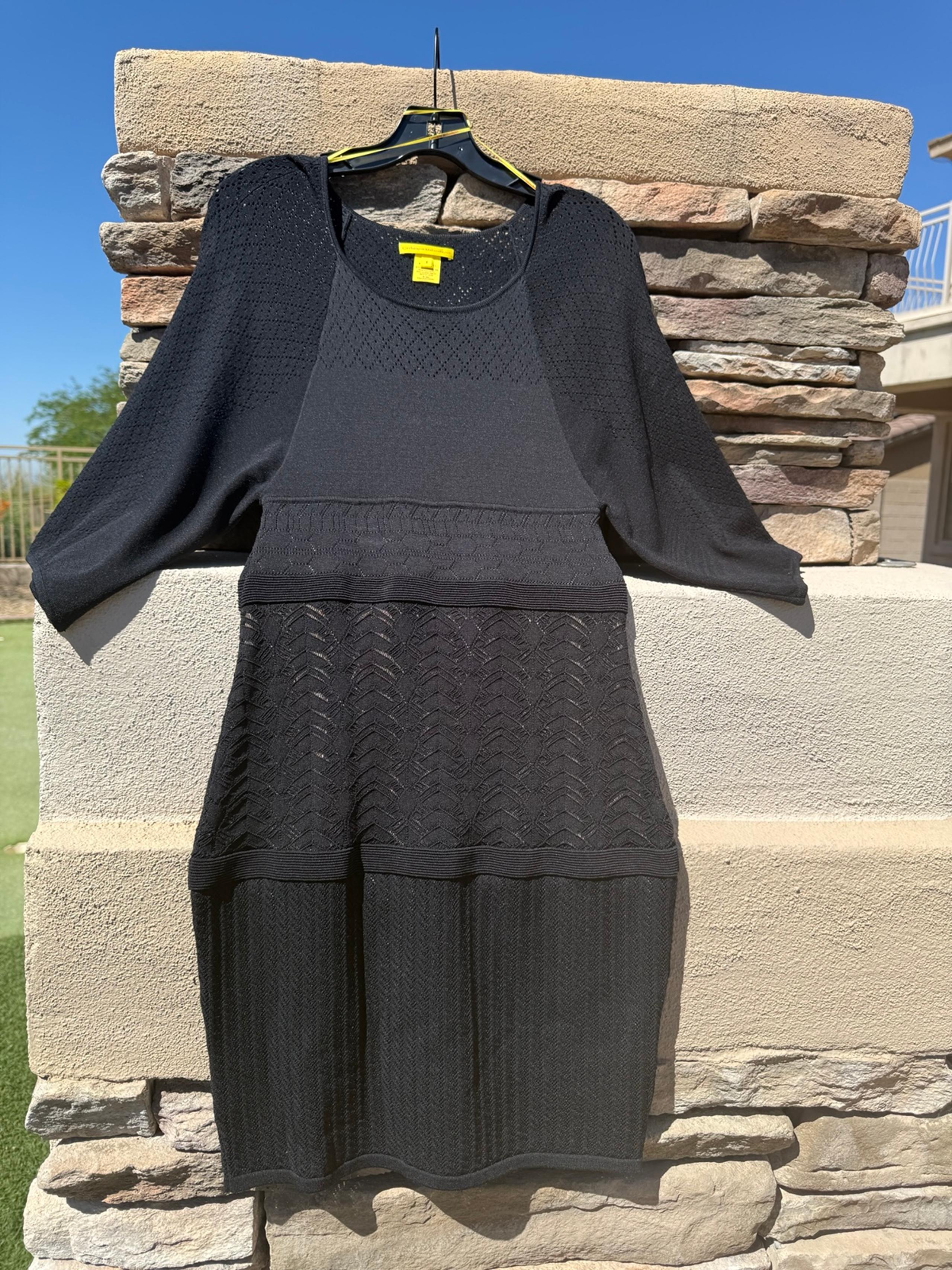 CATHERINE MALANDRINO knit kimono sleeve bodycon dress women’s size small