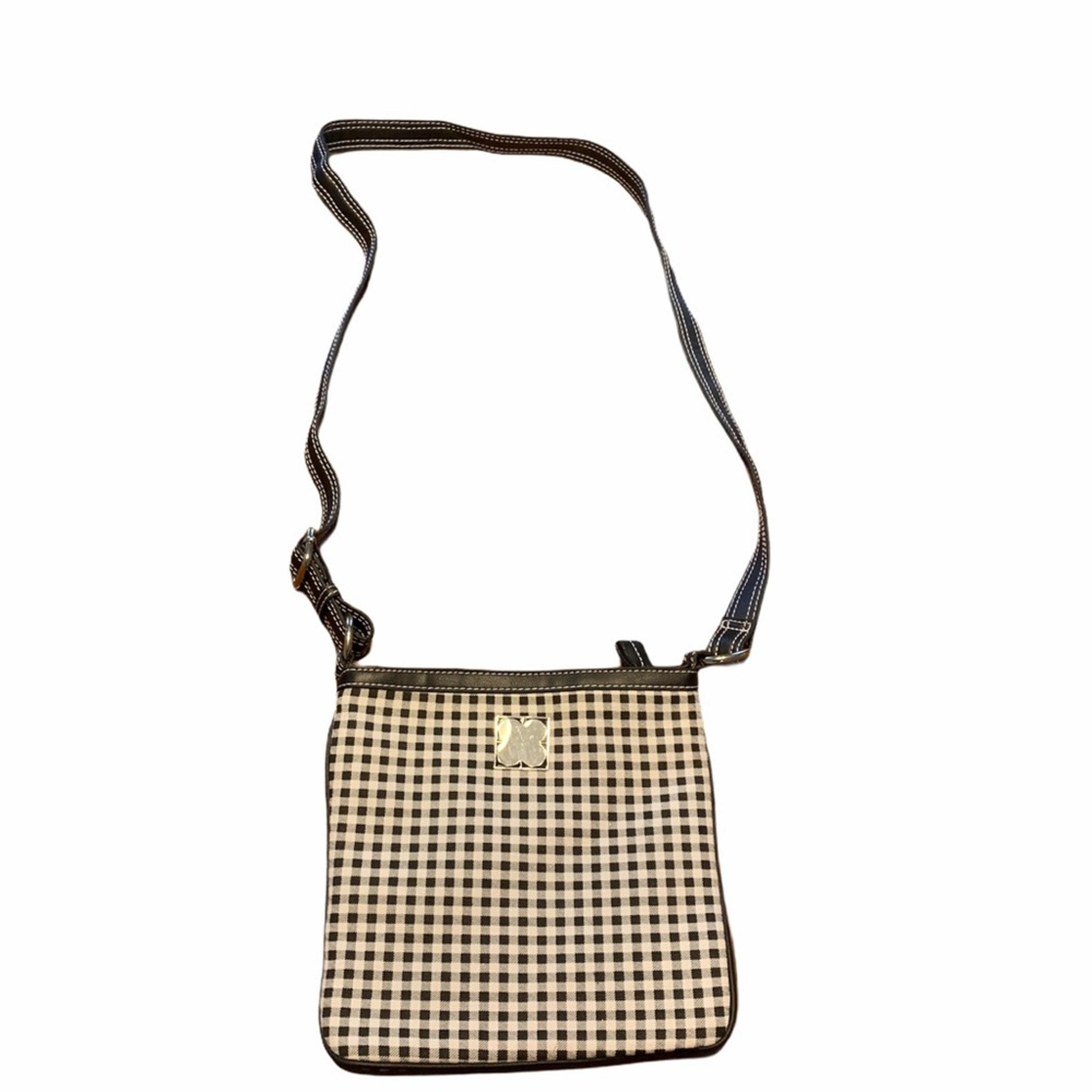 NWOT Liz Claiborne Women's Black/White Checked Cross Body