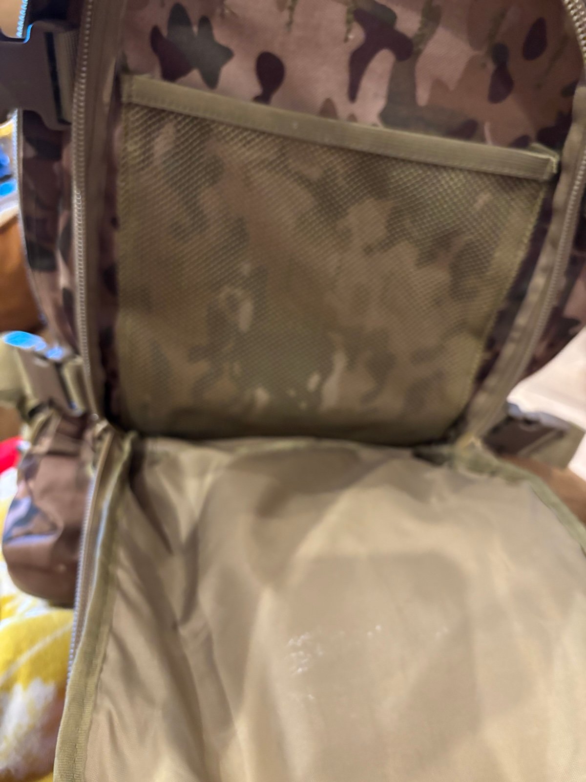 Multi camo back pack