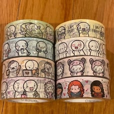 TCMC TheCoffeeMonsterzCo complete emoti washi set