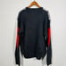 Vintage Abadini Dad Sweater Long Sleeve Black Leather Accent - L