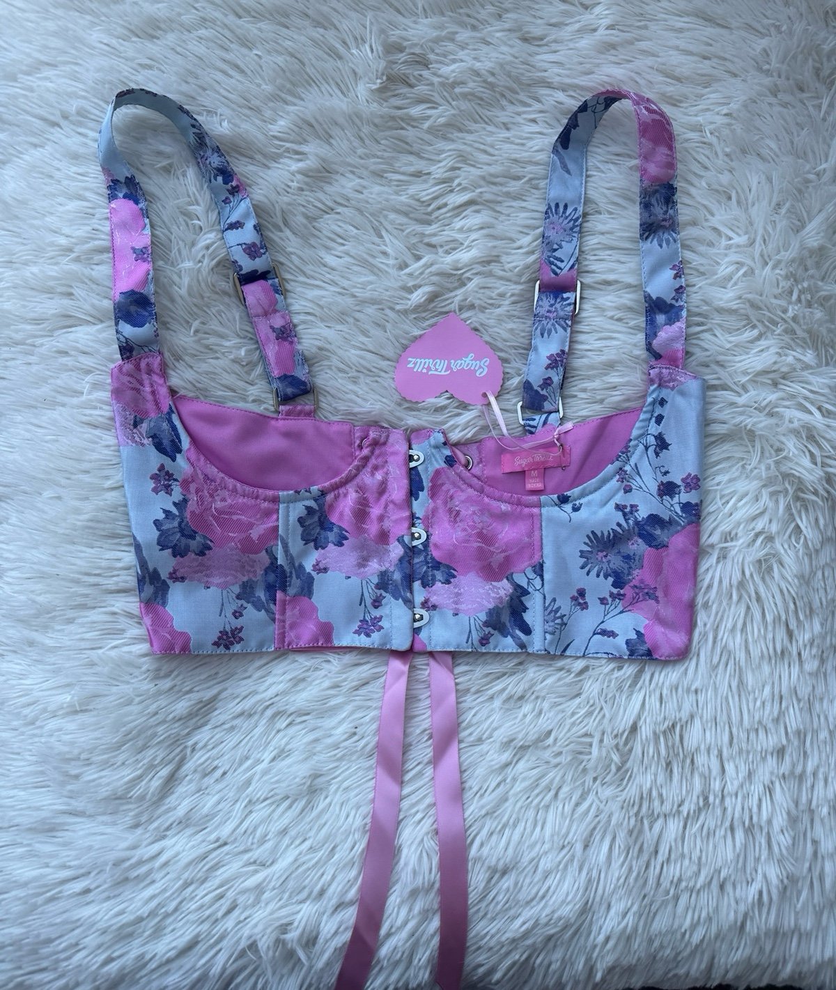 Women’s Floral Sexy Bustier Top