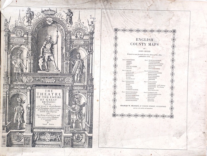 English County Maps by John Speed Printed in Facsimile by C. W. Traylen in 1874