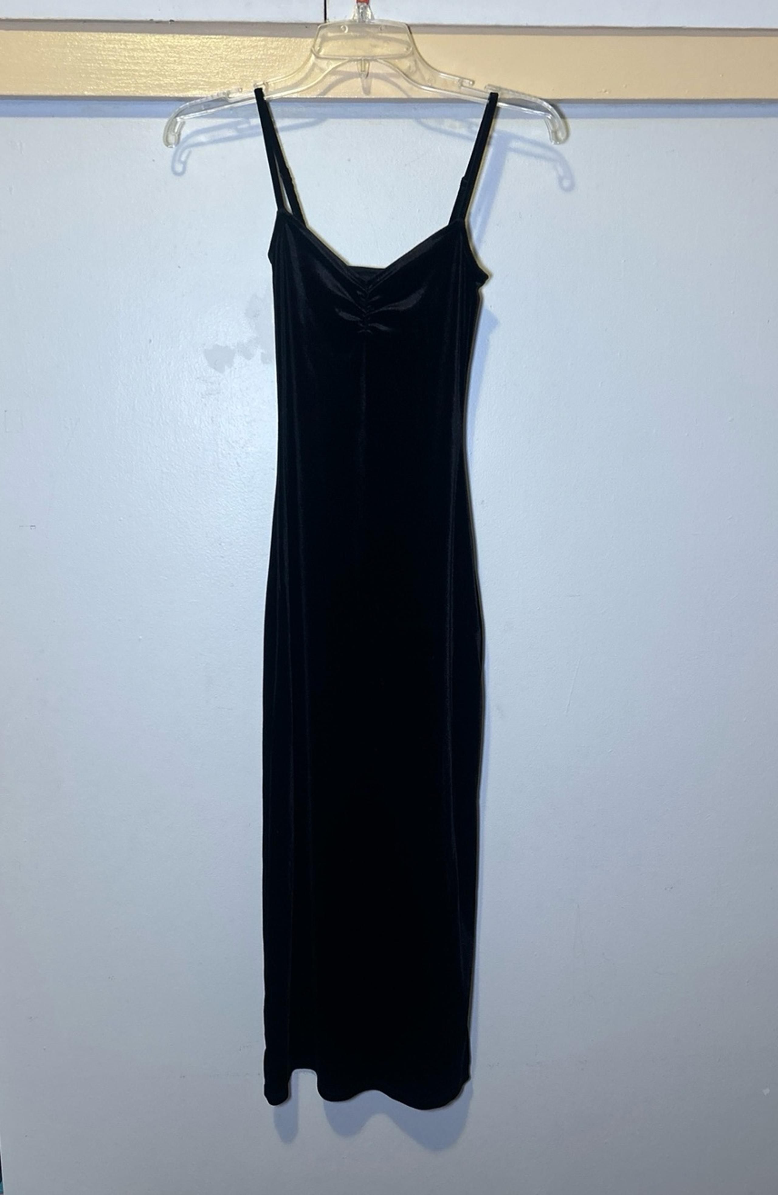 Velvet maxi dress
