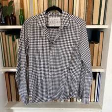 Frank & Eileen Eileen gray check modal flannel shirt