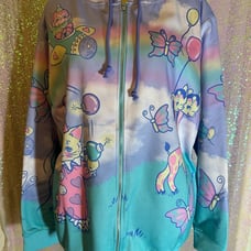 Sugar Thrillz Dolls KIll Not So Funhouse Oversized Hoodie Pastel Kawaii Shitshow