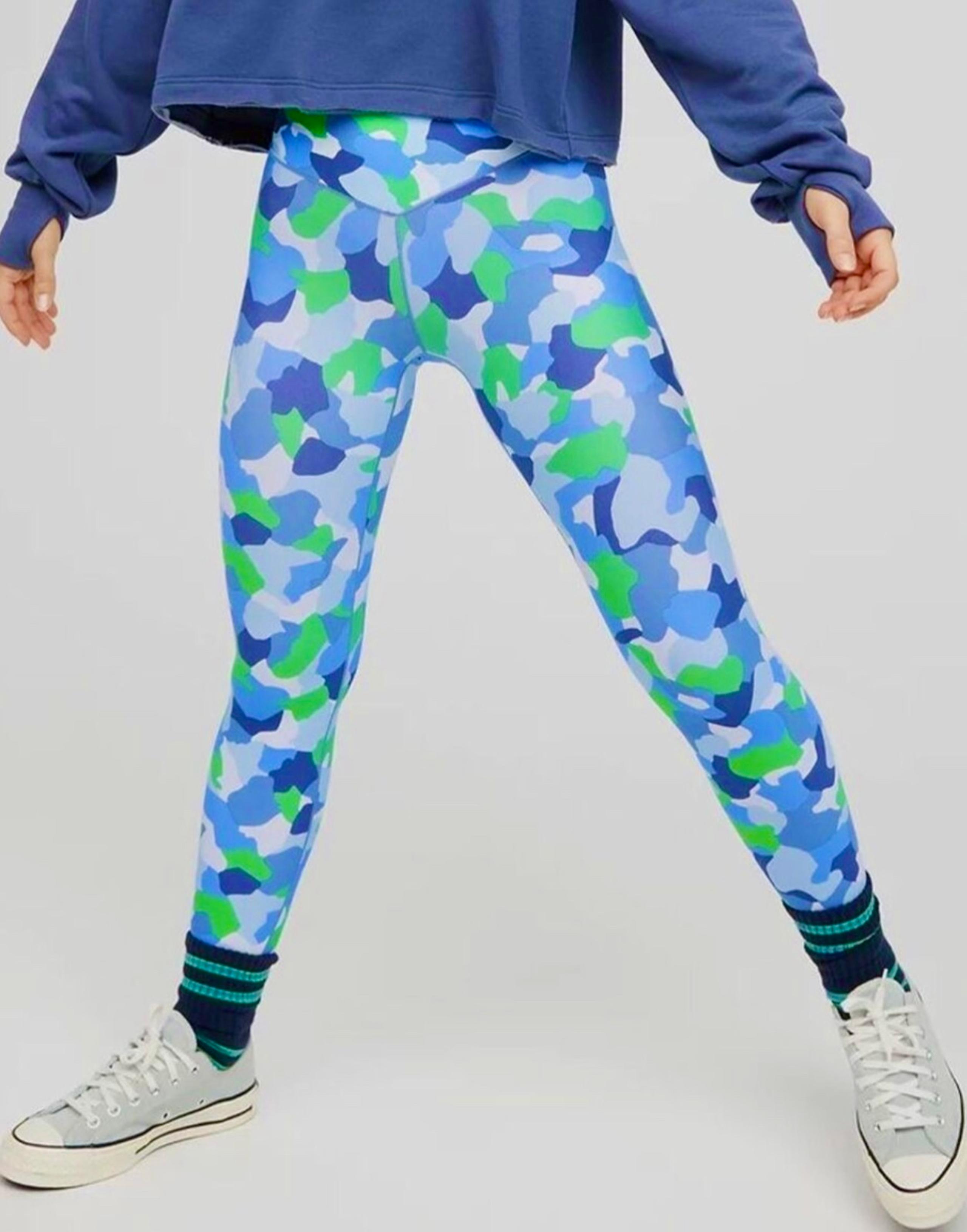 Offline by Aerie Blue Green Activewear Leggings Women’s size Medium