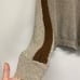 Vintage Mens XL Tan Brown V Neck Knit Pullover Grampa Grampacore Sweater