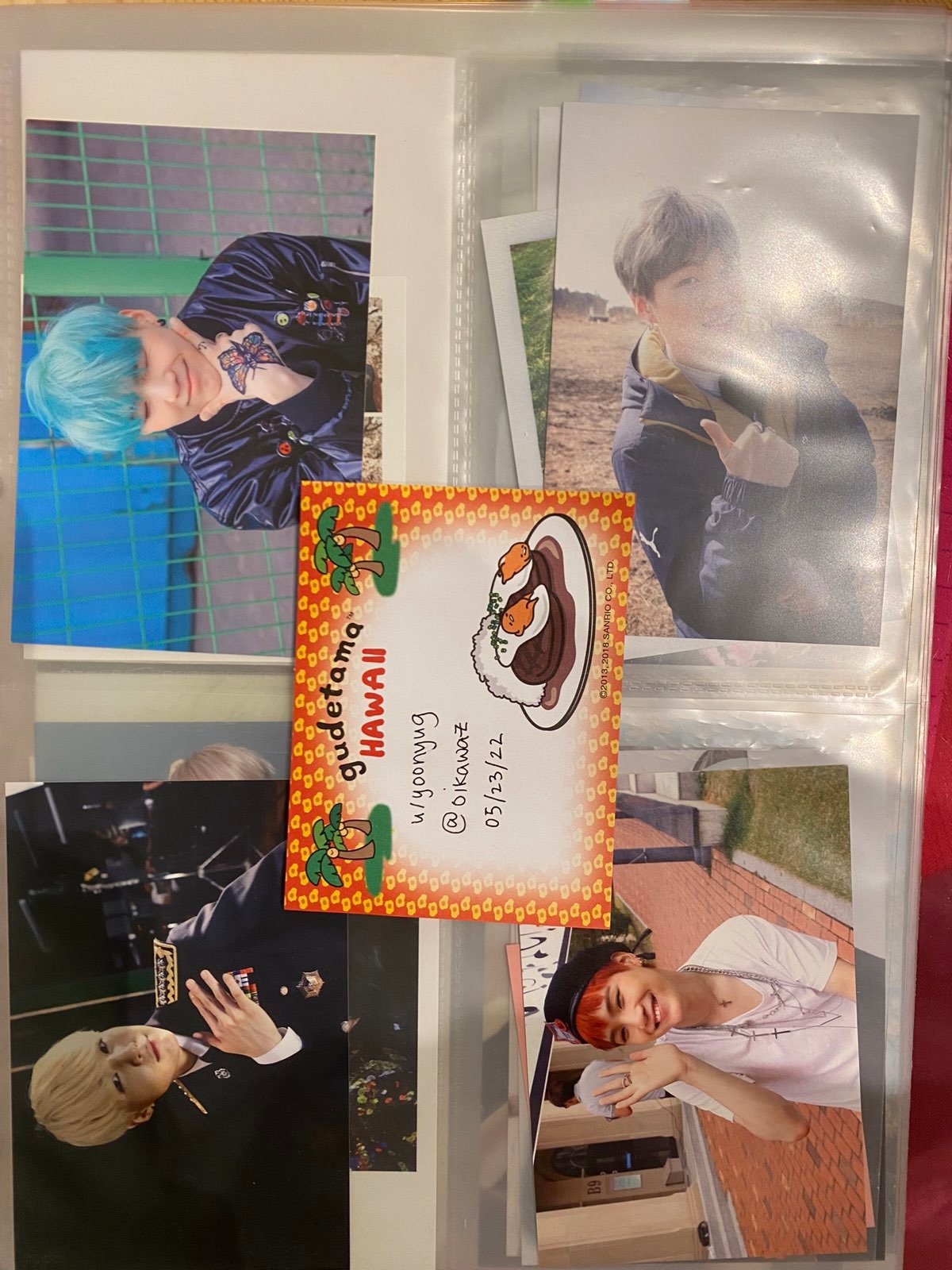 BTS SUGA Rare Broadcast Photocards