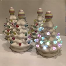 Mr. Cottontail Mini Nostalgic Easter Trees