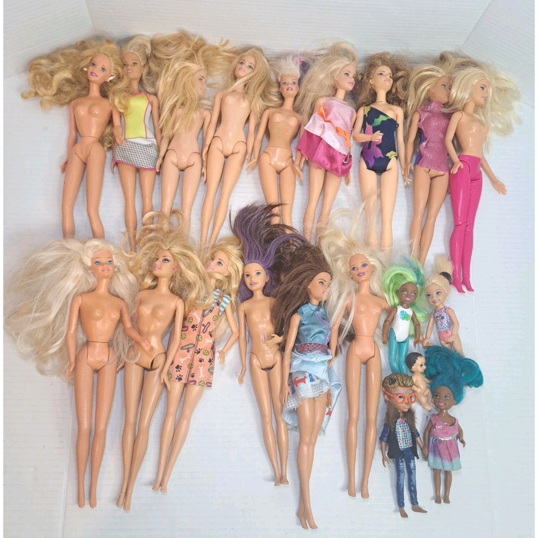 Barbie Lot 20 Fashion Dolls Barbies Toy Bundle 2000's 90's Doll Mattel Kids Baby