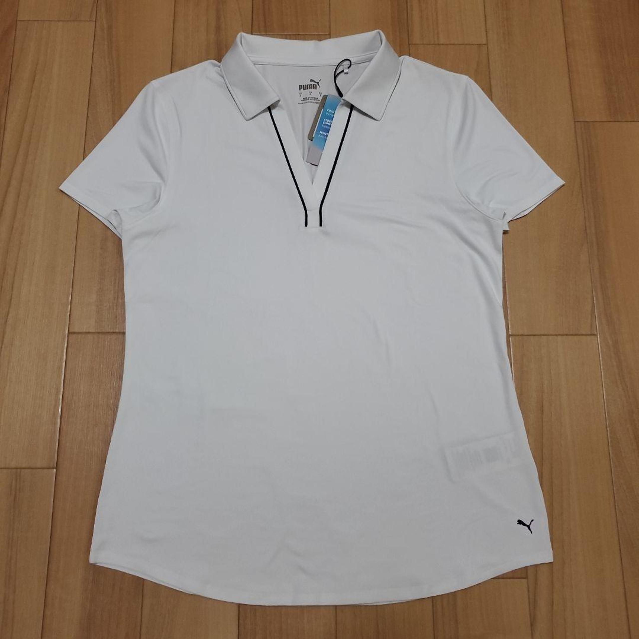New, Unused Puma Golf Girls Cloudspun Piping Polo Shirt