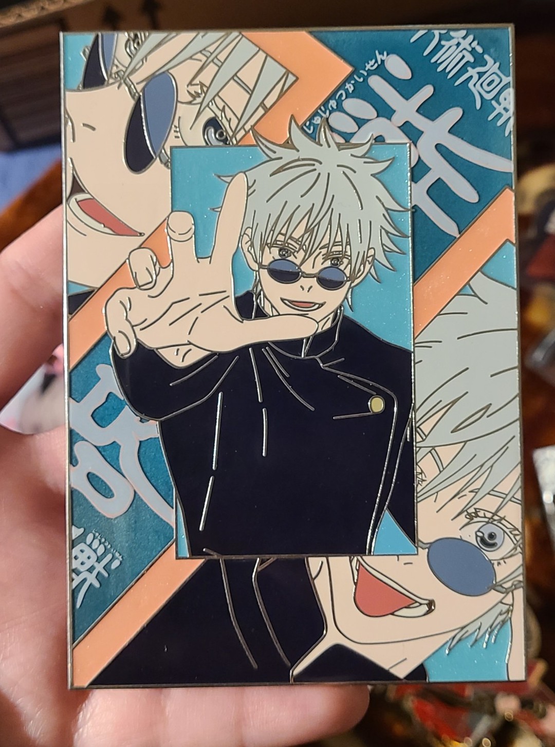 Jujutsu kaisen gojo satoru jjk anime enamel pin