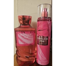 Bath & Body Works Perfect In Pink Mist Spray + Body Wash NEW