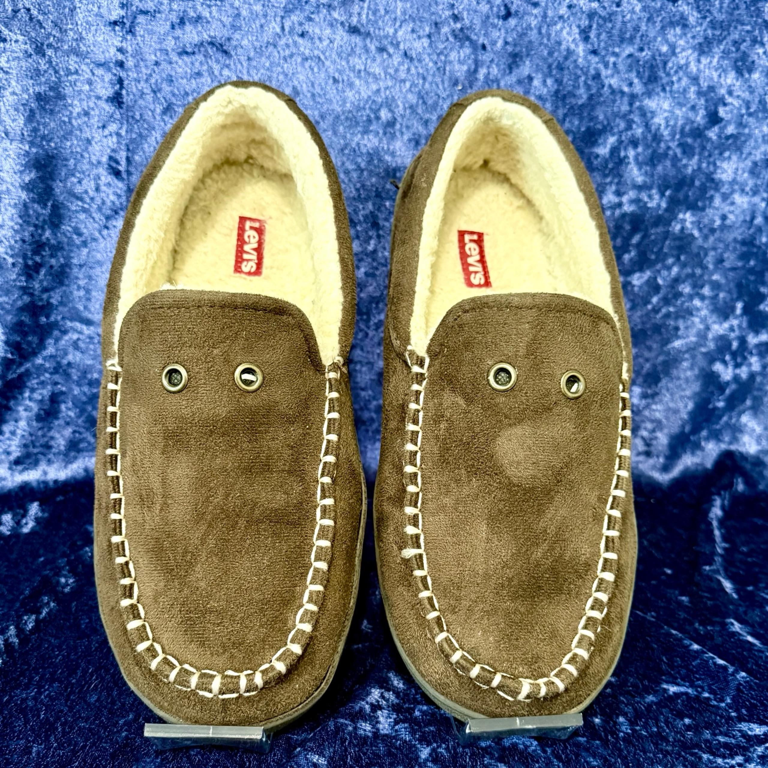 Levi's Mens Kameron Microsuede Moccasin Indoor/Outdoor Slipper Shoe L-9.5/10.5