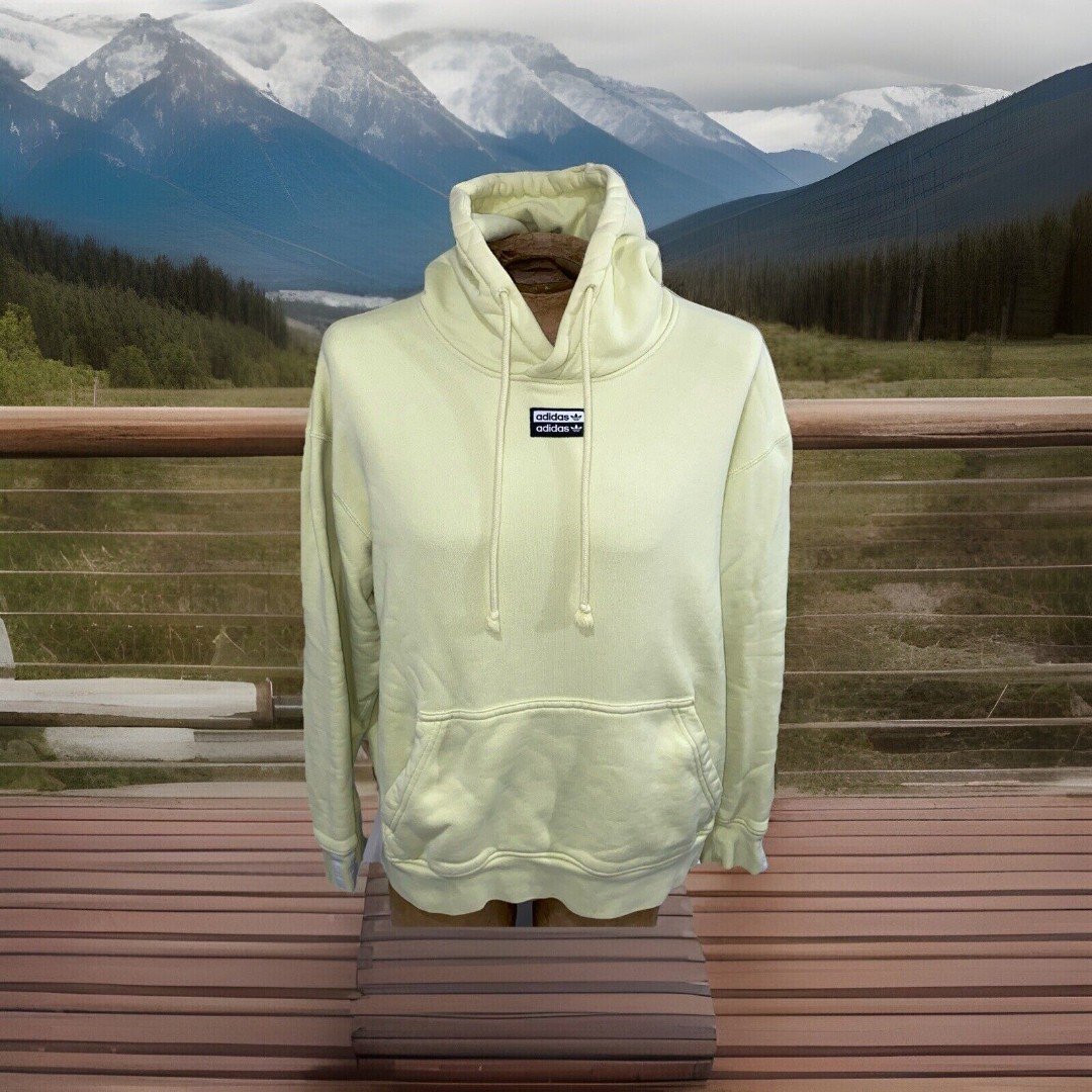 Unisex adidas originals Vocal Hoody Hooded Sports Yellow Hoodie ED7205 Sz Med