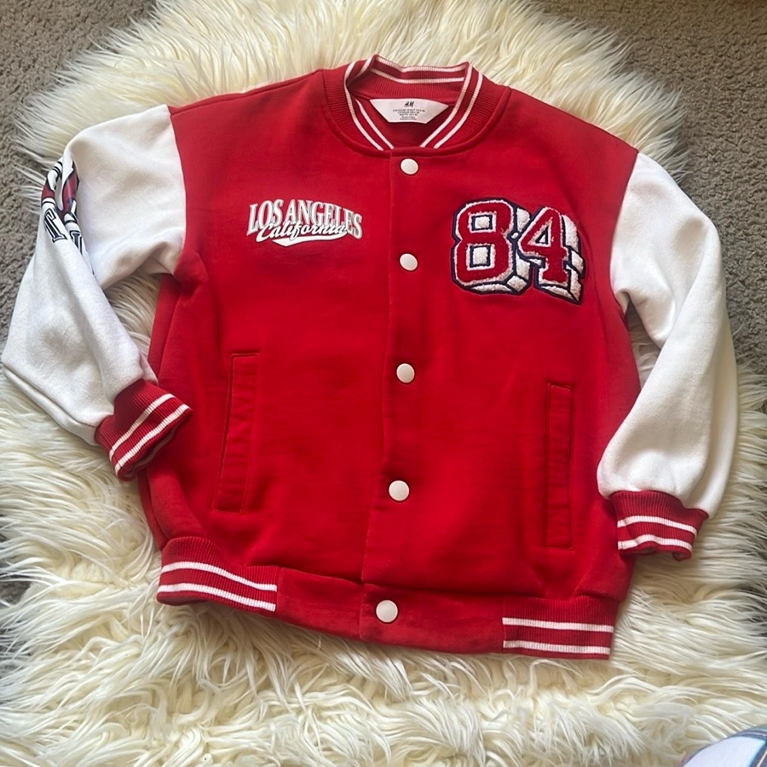 H&M kids baseball applique jacket