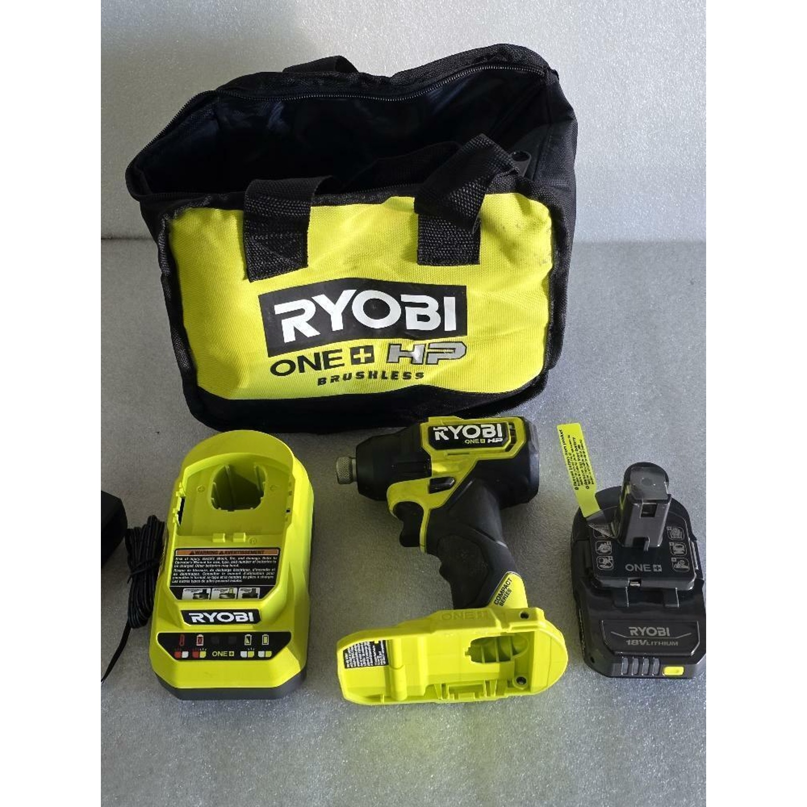 Ryobi ONE+ HP 18V Cordless Compact Brushless 1/4 Impact Driver PSBID012