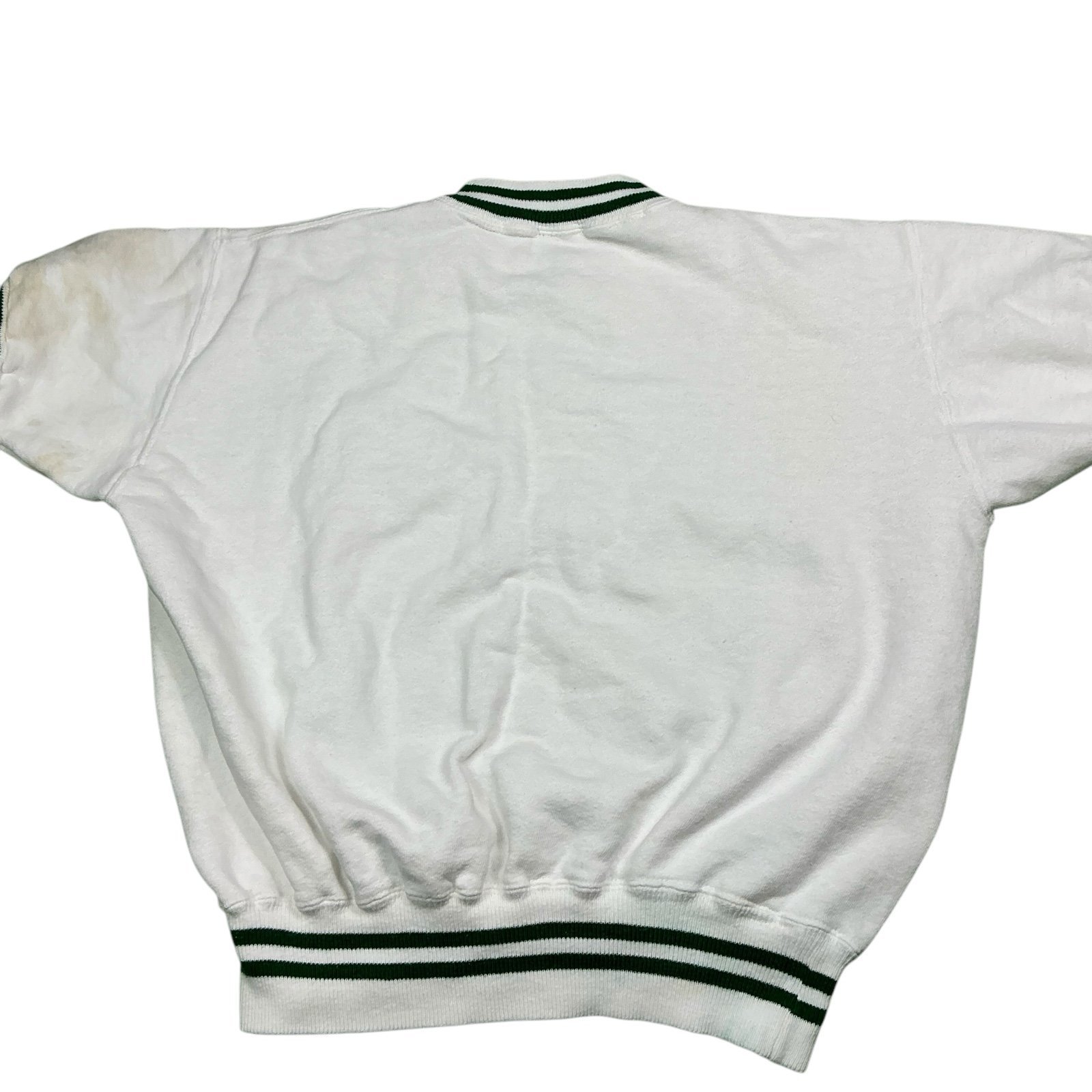 Vintage 1960s/70s cotton ringer crewneck sweatshirt short sleeve men’s small USA