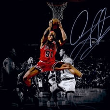 Dennis Rodman fanatics Autograph 11x14 Photo Nba